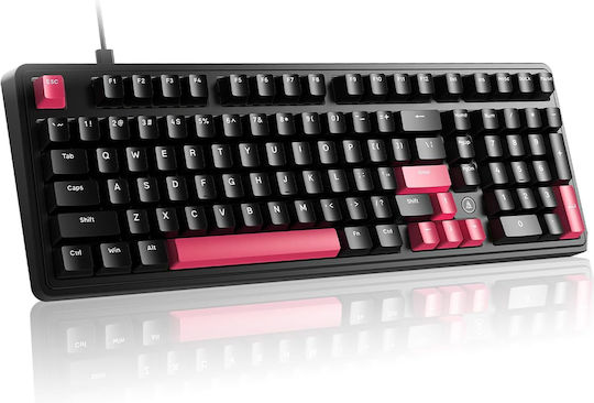 Ajazz AK980 Gaming Mechanical Keyboard with Custom Red switches and RGB lighting (English US)