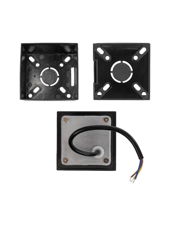 kelvo Stepart Стенно Външно Осветително Тяло LED IP65 3W с Топло Бяла Светлина 8.5x5x8.5см