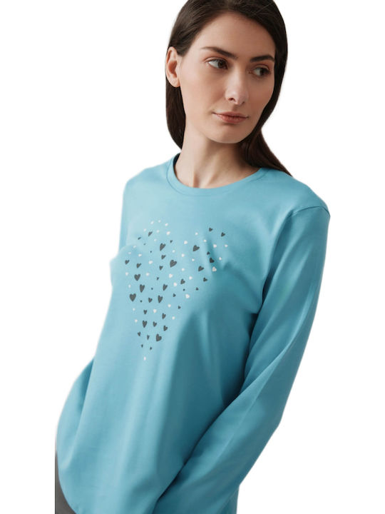 Minerva Winter Women's Pyjama Set Blue