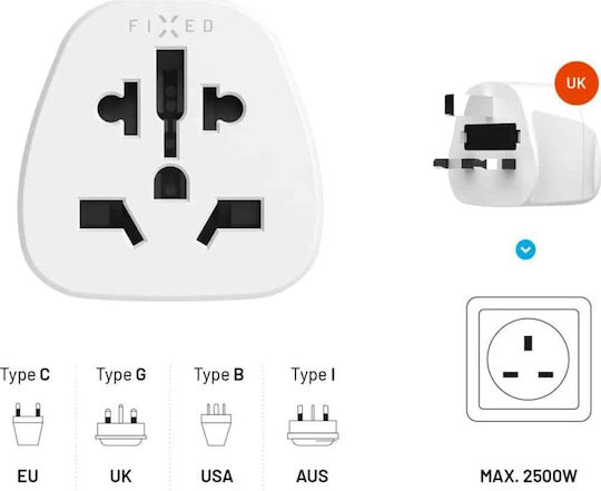 Fixed to Universal Plug Adapter