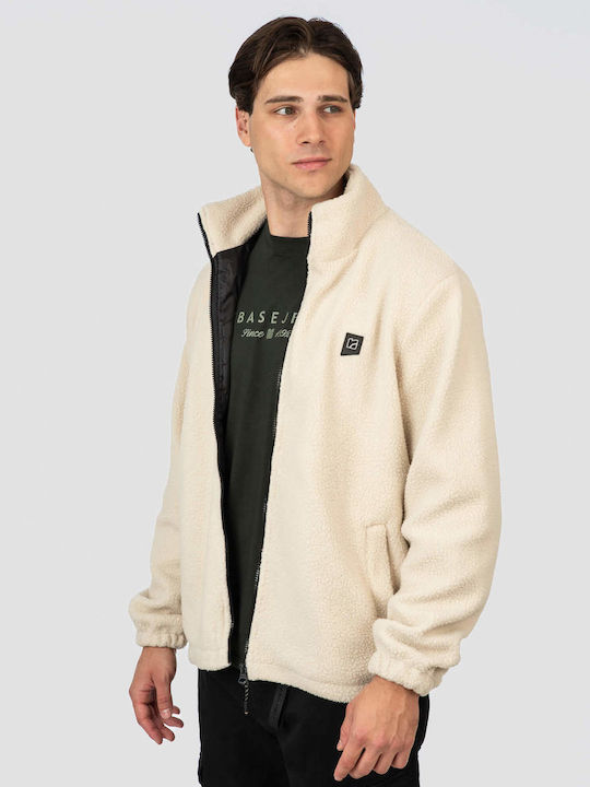Men's Fleece Cardigan Offwhite