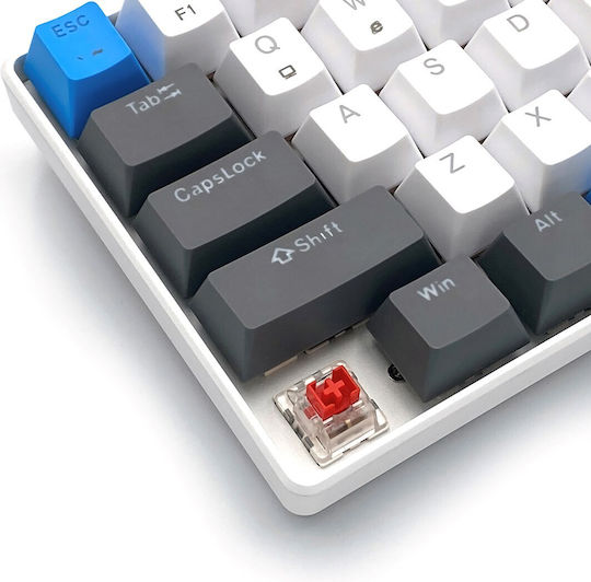 Media-Tech Red Core MX60 Gaming Mechanical Keyboard 60% with Cherry MX Red switches and RGB lighting (International English) Blue/Graphite