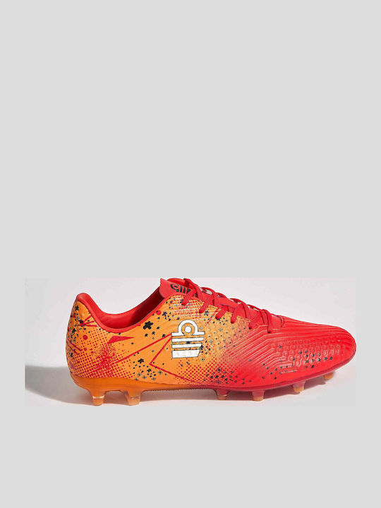 Admiral Football Shoes with Molded Cleats Orange