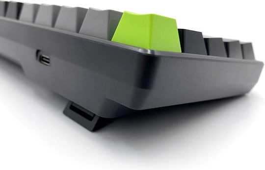 Media-Tech Red Core MX60 Gaming Mechanical Keyboard 60% with Cherry MX Red switches and RGB lighting (International English) Green/Grey/Black