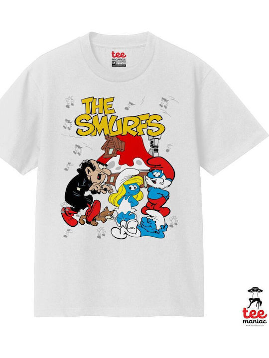 Στρουμφάκια Κλασικό T-shirt Διπλής Ραφής Χωρίς Πλευρικές Ραφές Λευκο 100% Βαμβάκι Vegan & Oeko-tex Πιστοποιημένο Στρουμφάκια Κλασικό T-shirt Διπλής Ραφής Χωρίς Πλευρικές Ραφές Λευκο 100% Βαμβάκι Vegan & Oeko-tex Πιστοποιημένο