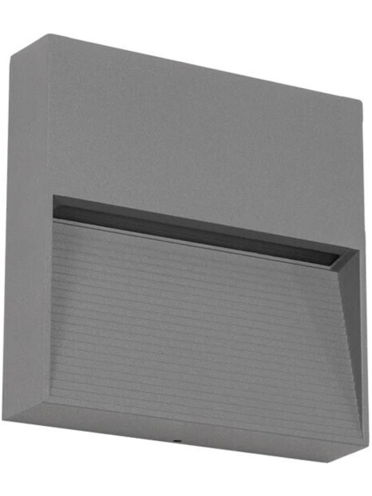 kelvo Stepart Стенно Външно Осветително Тяло LED IP65 4W с Топло Бяла Светлина 15x3.5x15см