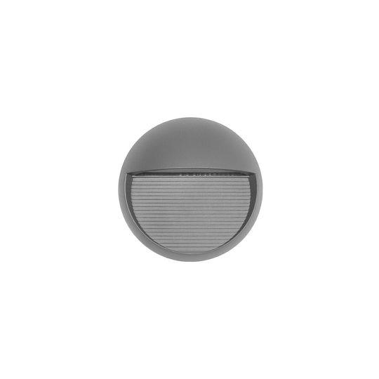 kelvo Stepart Wall-Mounted Outdoor Spotlight LED IP65 3W with Warm White Light 16x8x16cm