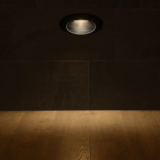 kelvo Stepart Wandmontierte Außenbeleuchtung Deckenleuchte LED IP65 3W mit Warmweißem Licht 26x5.5x13cm