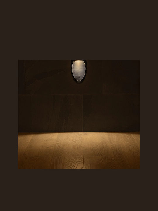 kelvo Stepart Επιτοίχιο Εξωτερικό Φωτιστικό LED IP65 3W με Θερμό Λευκό Φως 13x5.5x26εκ.