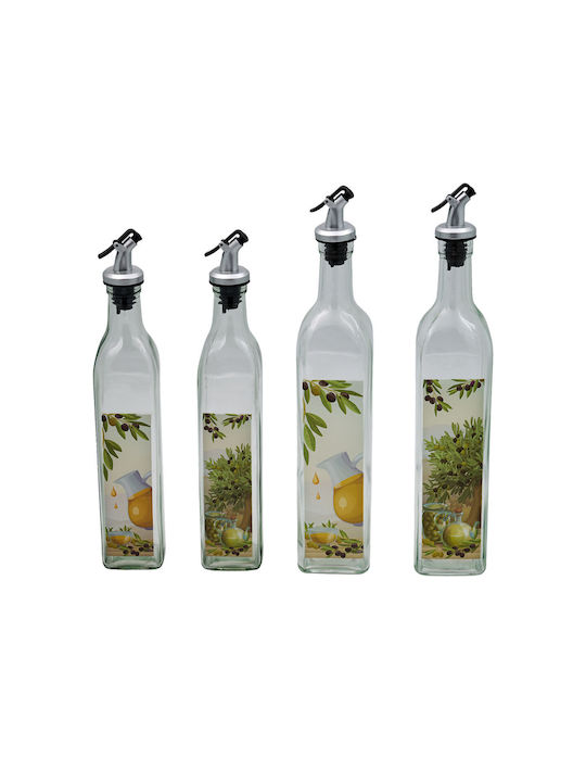 Sidirela Δοχείο Λαδιού Γυάλινο με Ροή 500ml