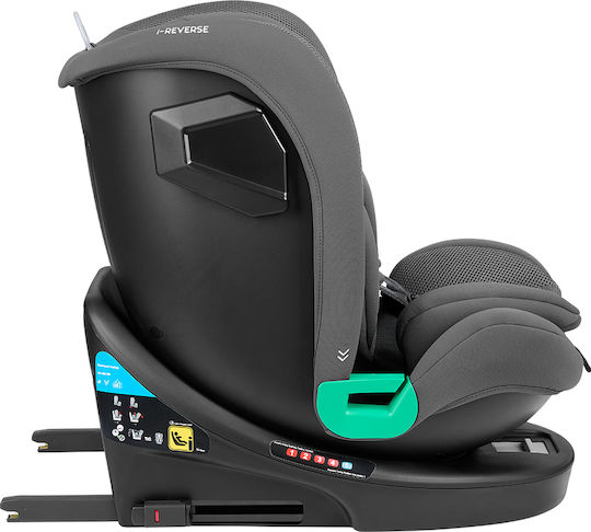 Kikka Boo i-Reverse Καθισματάκι Αυτοκινήτου i-Size με Isofix Dark Grey