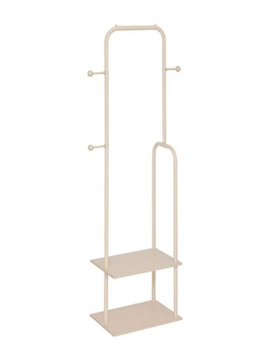 5Five Floor Garment Rack made of Metal Beige 45x31x164cm