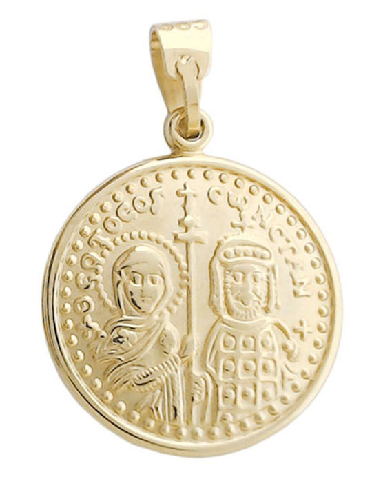 Goldjewels Charm Talisman Constantin Din Aur Galben 9 Carate