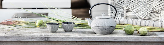 Bredemeijer Serving Bowl Round Ceramic Gray with Diameter 7.8cm 2pcs