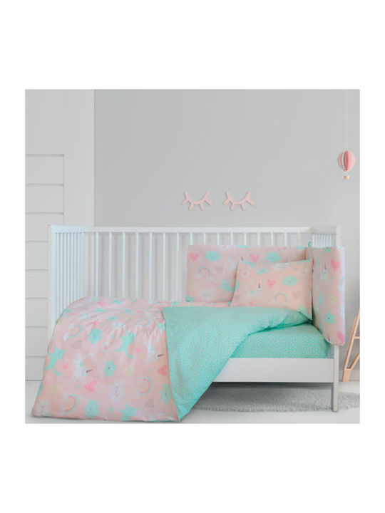 Nima Unicat Βρεφικό Κουβερλί Βαμβακερό Ροζ 110x150cm