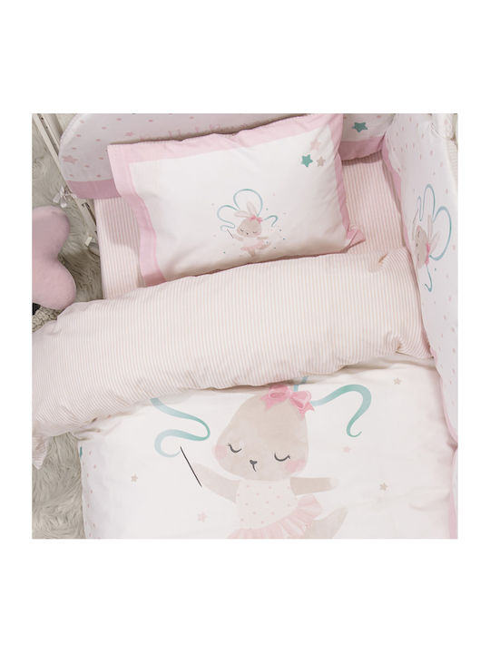 Nima Cotton Baby Quilt Bunny 100x140cm Multicolour