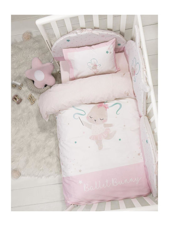 Nima Cotton Baby Quilt Bunny 100x140cm Multicolour
