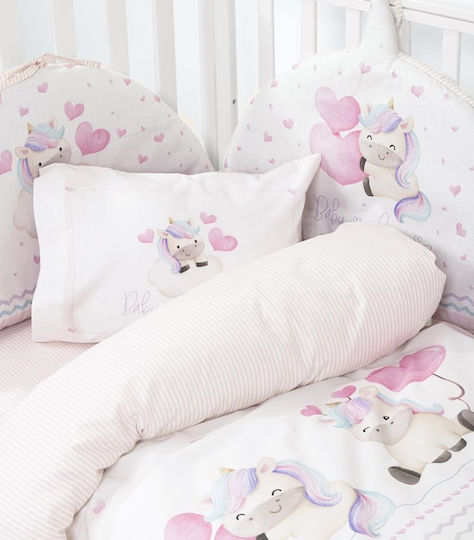 Nima Cotton Baby Quilt 100x140cm Multicolour