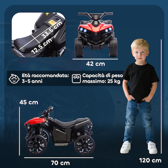 Παιδική Γουρούνα Ηλεκτροκίνητη 6 Volt Κόκκινη για 3+ ετών