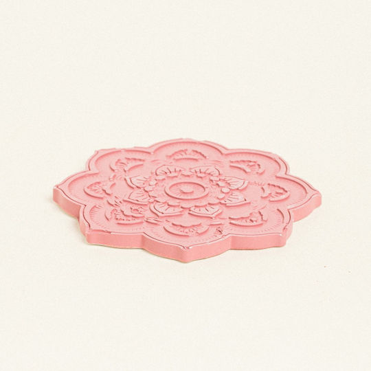 Beauty Home Untersetzer Keramik Rosa 10.5x11cm 1Stück
