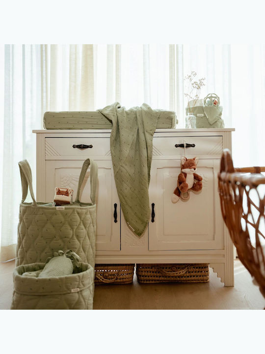 Little Dutch Changing Pad Cover Pure made of Fabric Mint 44x72cm