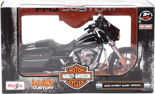 Maisto Harley-Davidson Street Glide Special Modeling Figure Car Black in Scale 1:12
