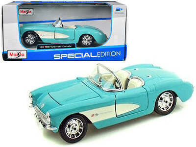 Maisto Chevrolet Corvette '57 Φιγούρα Μοντελισμού Αυτοκίνητο Μπλε σε Κλίμακα 1:24