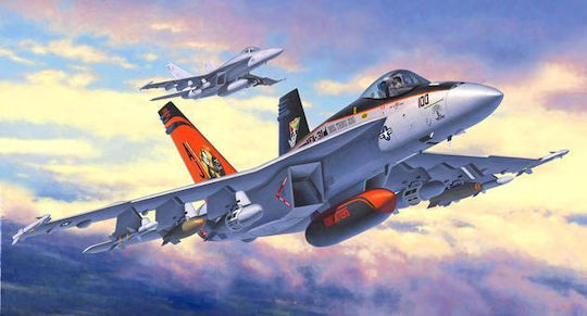 Revell Planes Series F/A-18E Super Hornet Modeling Figure Airplane 63 Pieces in Scale 1:144