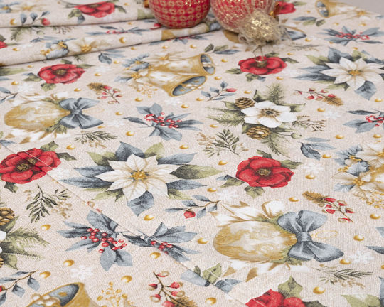 Viopros Viopros Christmas Tablecloth Fabric 180x140cm