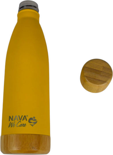 Nava Sticlă Termos Oțel inoxidabil 500ml Yellow