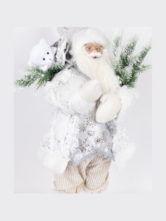Eurolamp Santa Claus White Fur Clothes 60cm 600-46357