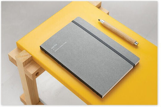 adBook Notebook 96 Sheets B5 with Dots Gray