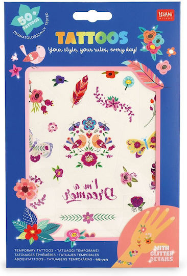 Tattoos Flowers Leg Tta0004