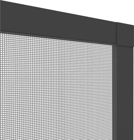 Easy-Life Window Mosquito Net Fixed Aluminum Gray with Frame 120x100cm