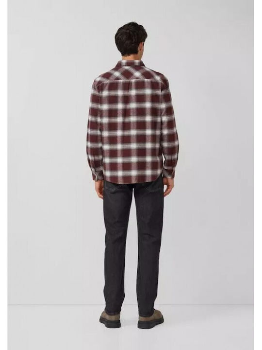 Long-sleeved Shirt Checked Brown