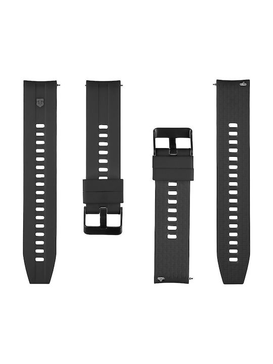 Tactical Curea Silicon Negru (Universal 20mm)