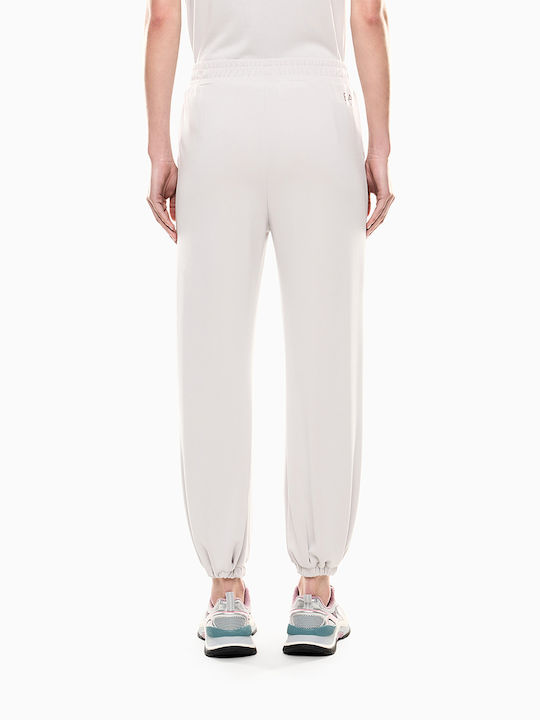Emporio Armani Παντελόνι Φόρμας Λευκό