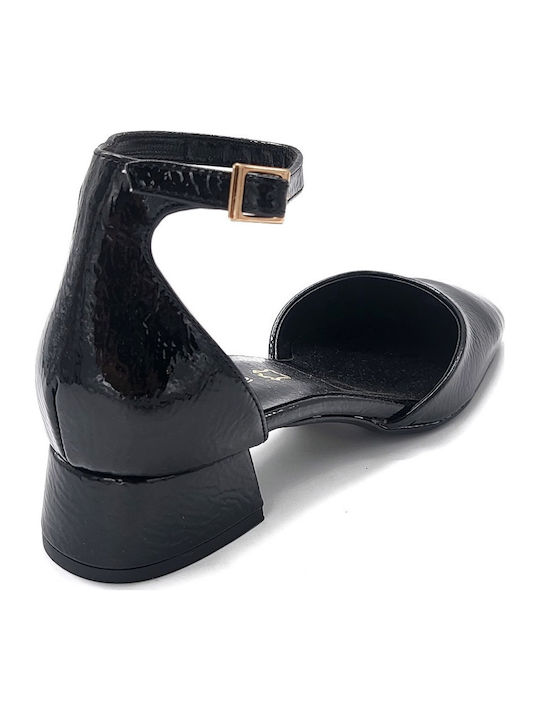 Pumps mit Riemchen Schwarz