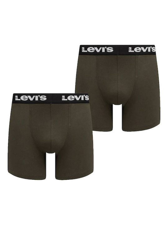 Herren Boxershorts Haki 2Packung