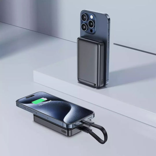 Acefast M11-10000 MagSafe Power Bank 10000mAh 30W με Θύρα USB-C Μαύρο