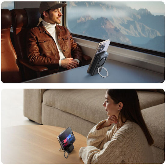 Joyroom JR-PBM02 MagSafe Power Bank 10000mAh 22.5W με Θύρα USB-C Μαύρο