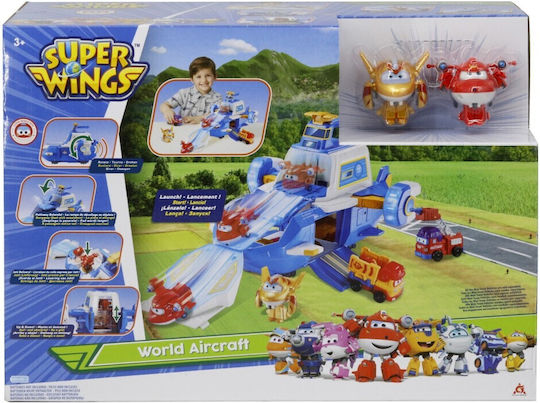 Just Toys Supercharge World Aircraft Super Wings Set with Airplane for 3+ years+ Years