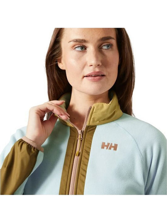 Rig Fleece Γυναικεία Ζακέτα με Φερμουάρ σε Μπλε Χρώμα