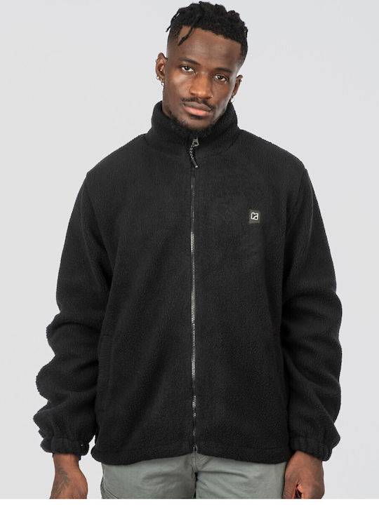 Ανδρική Ζακέτα Fleece Μαύρη