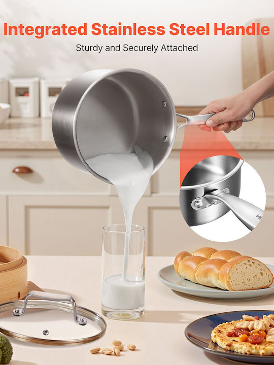 Vevor Κατσαρολάκι Γάλακτος 4lt / 20cm