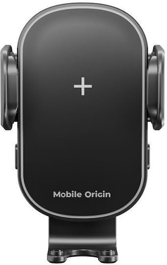 Mobile Origin Βάση Κινητού Αυτοκινήτου με Μαγνήτη και Ασύρματη Φόρτιση Μαύρη