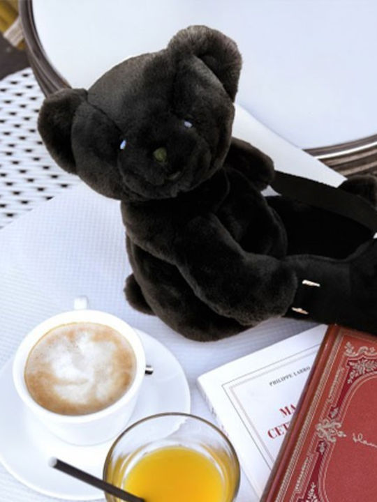 Doudou et Compagnie Kinder Taschen Umhängetasche Schwarz 15cm