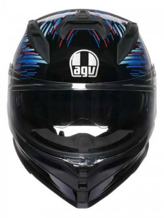 AGV K7 Genisys Matt Black/Blue/Grey Мотоциклетна каска Full Face ECE 22.06 1450гр с Sunvisor
