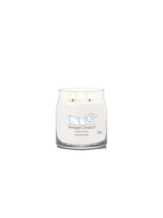 Yankee Candle Aromatisches Kerze Signature in Gefäß mit Duft Cotton 368g