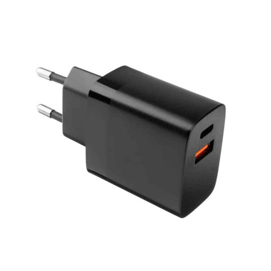Fixed Ladegerät ohne Kabel mit 2 USB-A Anschlüsse 17W Schwarzs (FIXC17N-2U-BK)